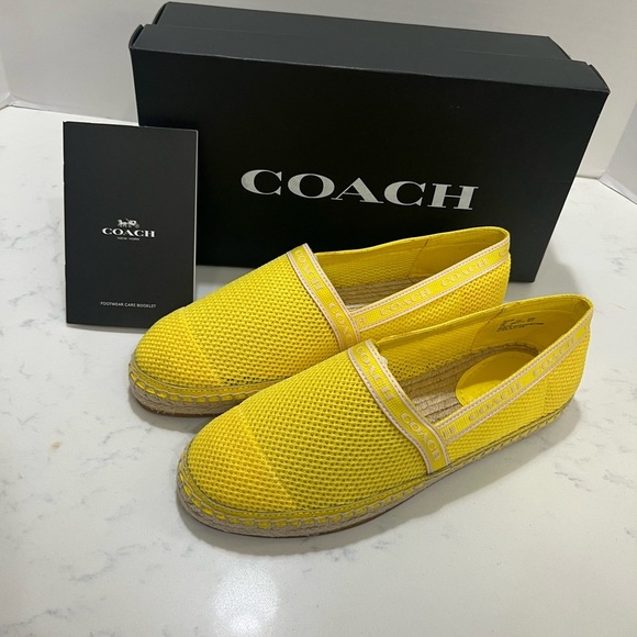 Coach Yellow Espadrille Flats - Picture 3 of 13